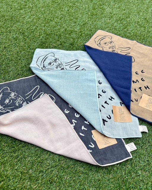 【COFFEE TIME WITH VAUGHAN/コーヒータイム ウィズヴォーン】肌さわり抜群のお洒落なハンカチ！！