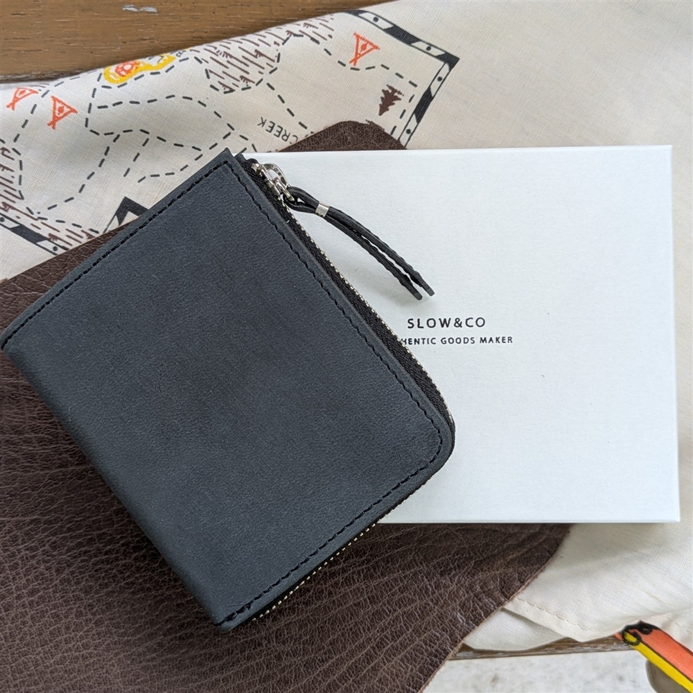 【SLOW＆CO】L字ファスナーのコンパクトウォレット